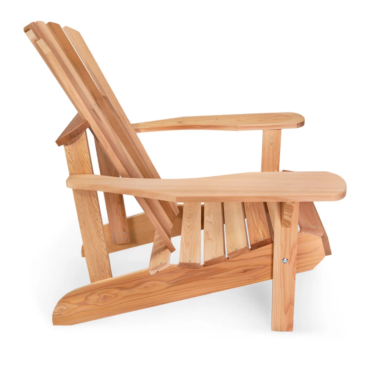 2-Piece Cedar Adirondack Tripod Table Set - Handcrafted In Canada With Rot Resistant, Untreated, Western Red Cedar.