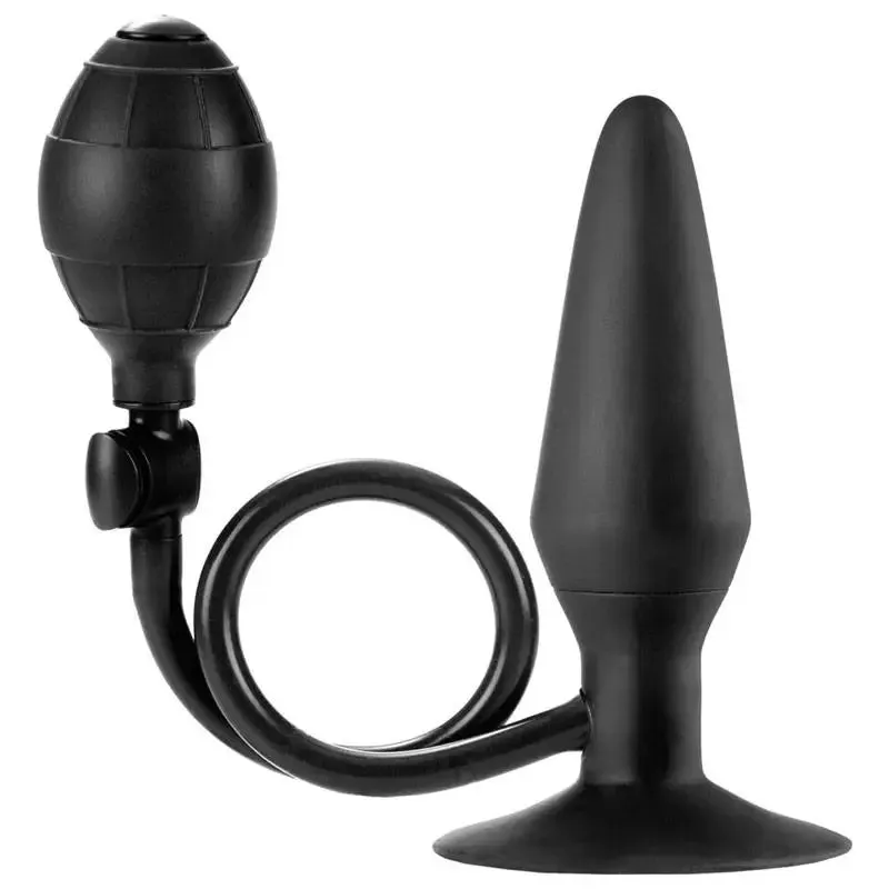 4.5-inch Colt Stretchy Black Waterproof Butt Plug with Suction Cup