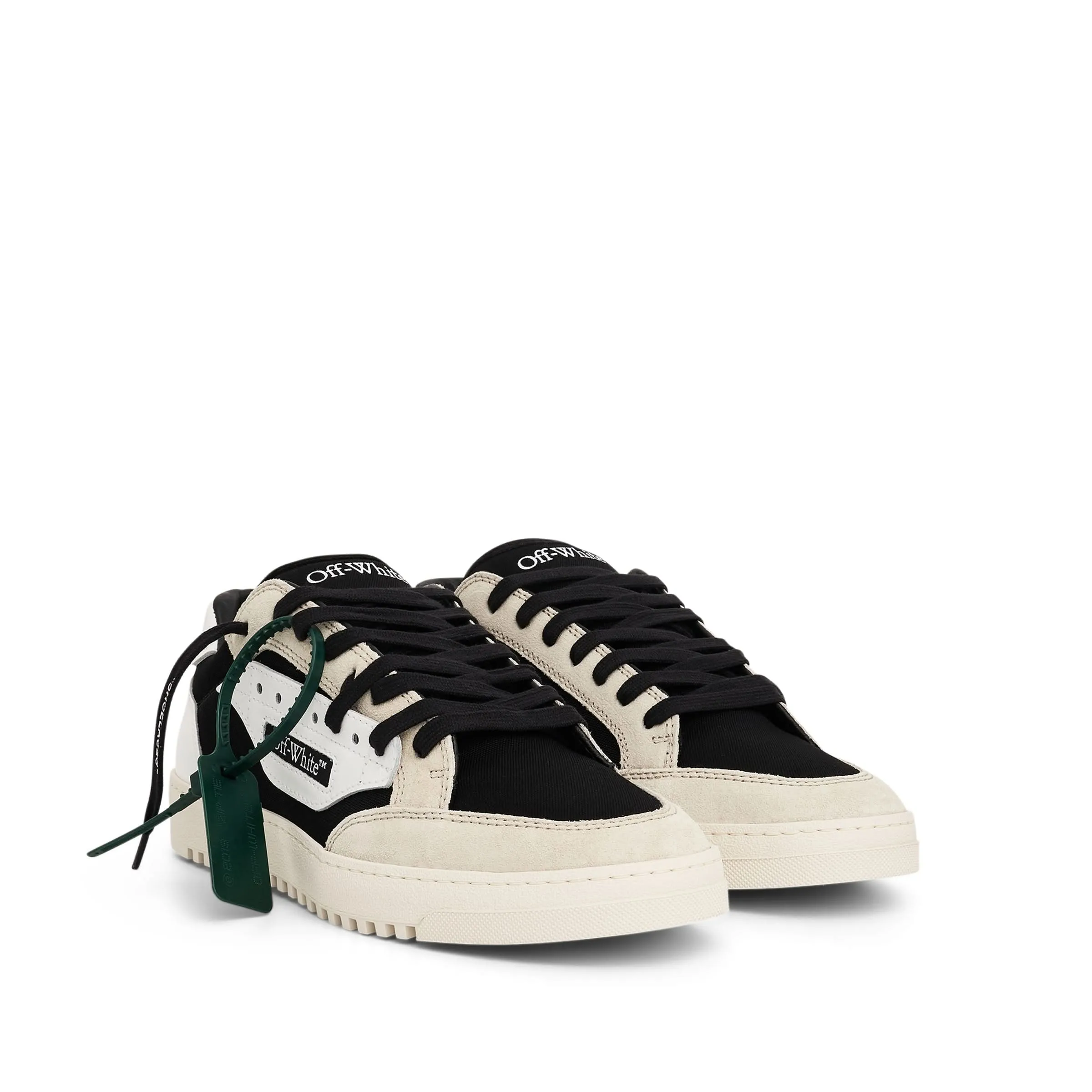 5.0 Off Court Suede/Canvas Sneaker in Black