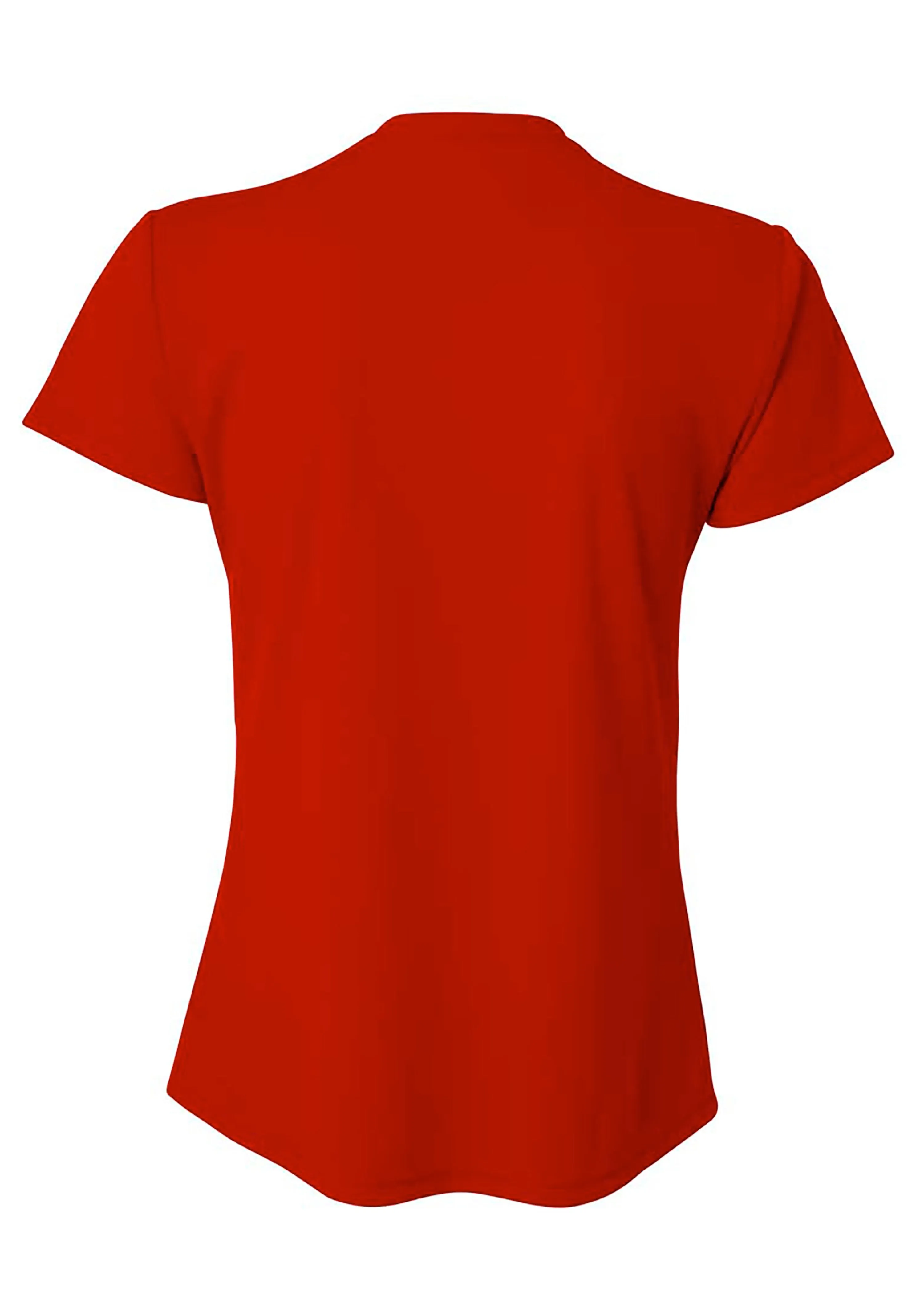 A4 Womens Short Sleeve V-Neck Bird's Eye Mesh Tee