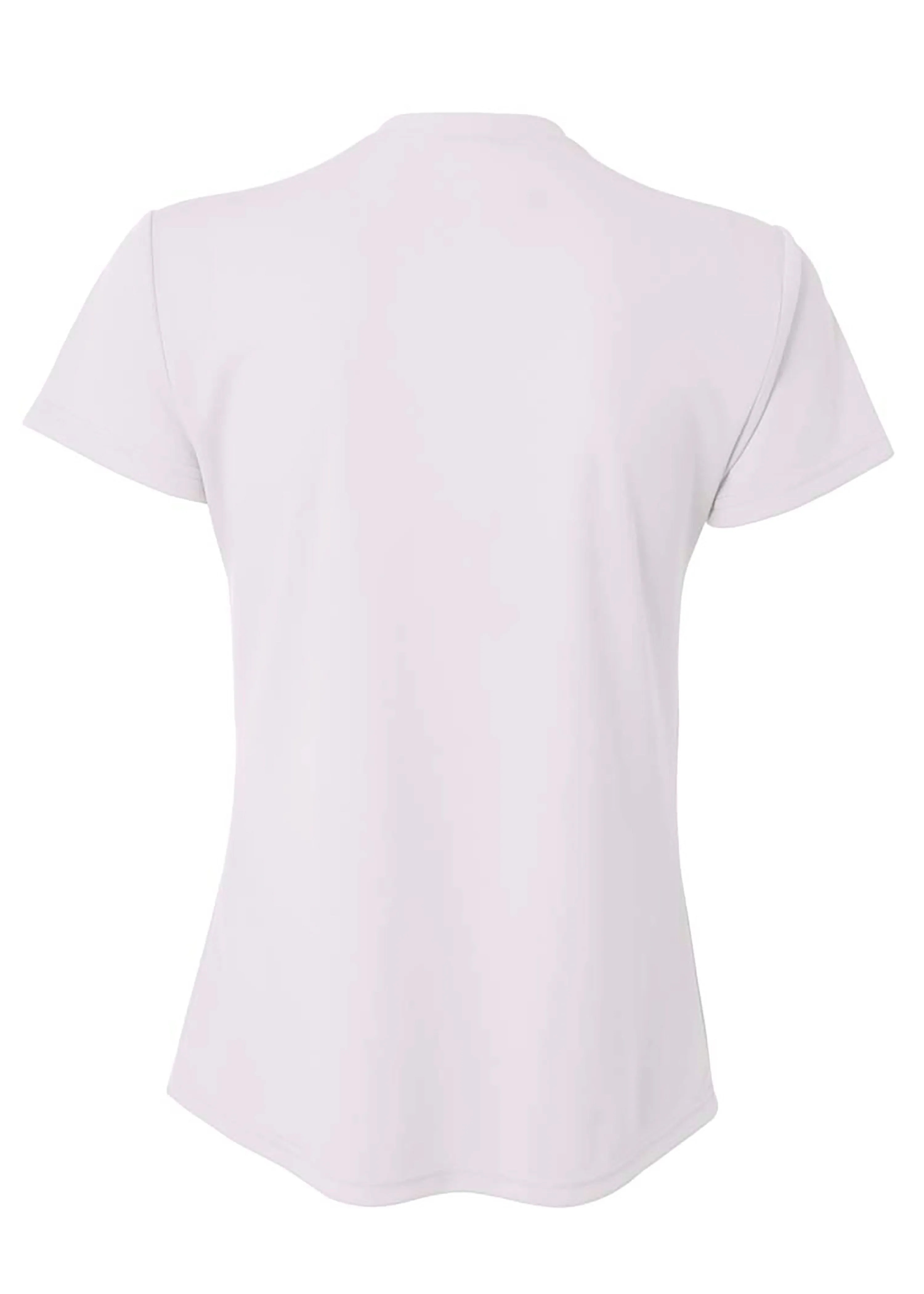 A4 Womens Short Sleeve V-Neck Bird's Eye Mesh Tee