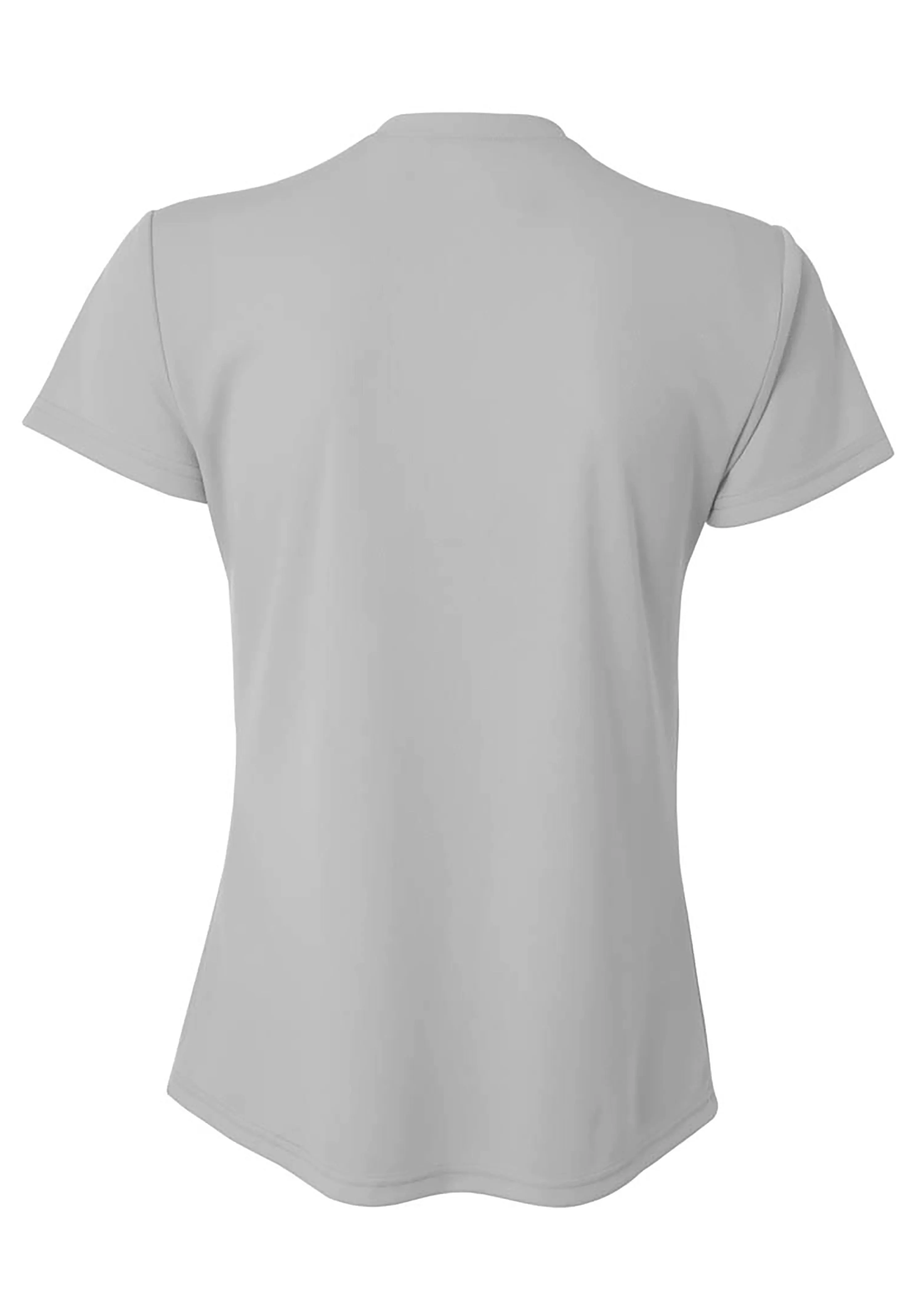 A4 Womens Short Sleeve V-Neck Bird's Eye Mesh Tee