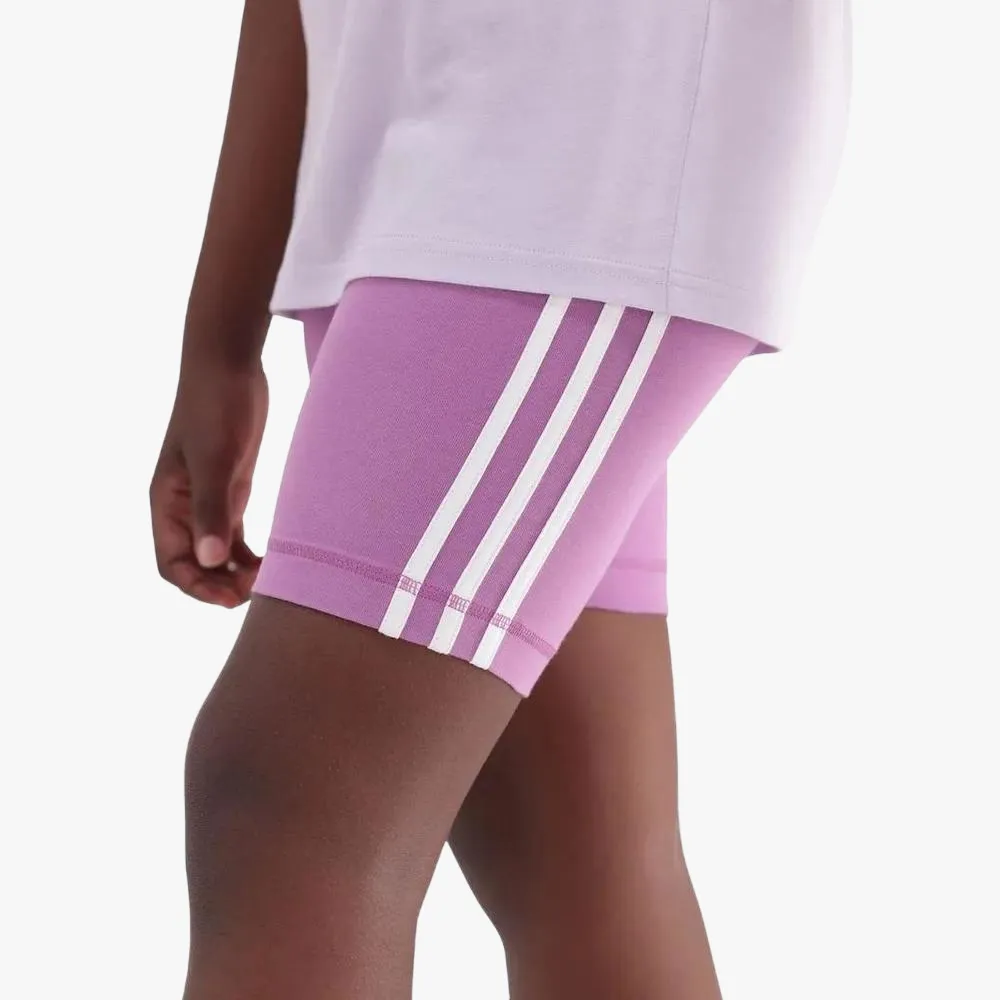 Adidas Girls 3S Tigh Shorts Purple