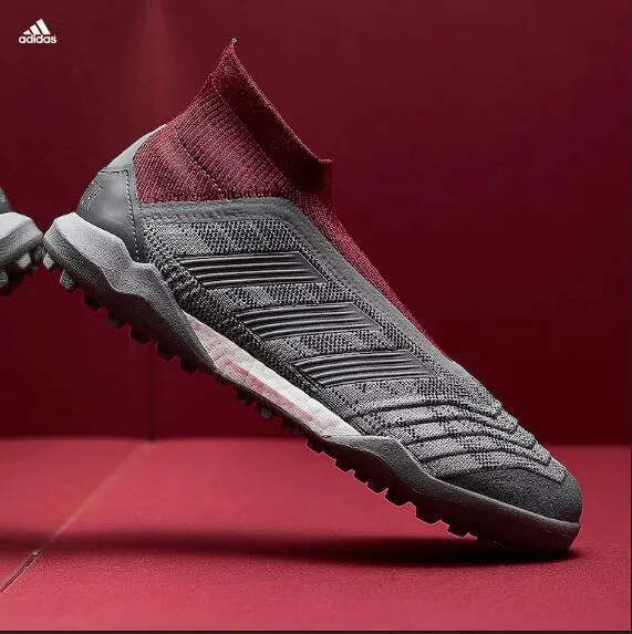 Adidas Pogba Predator 18.3 TF Primeknit Indoor Gray/Red