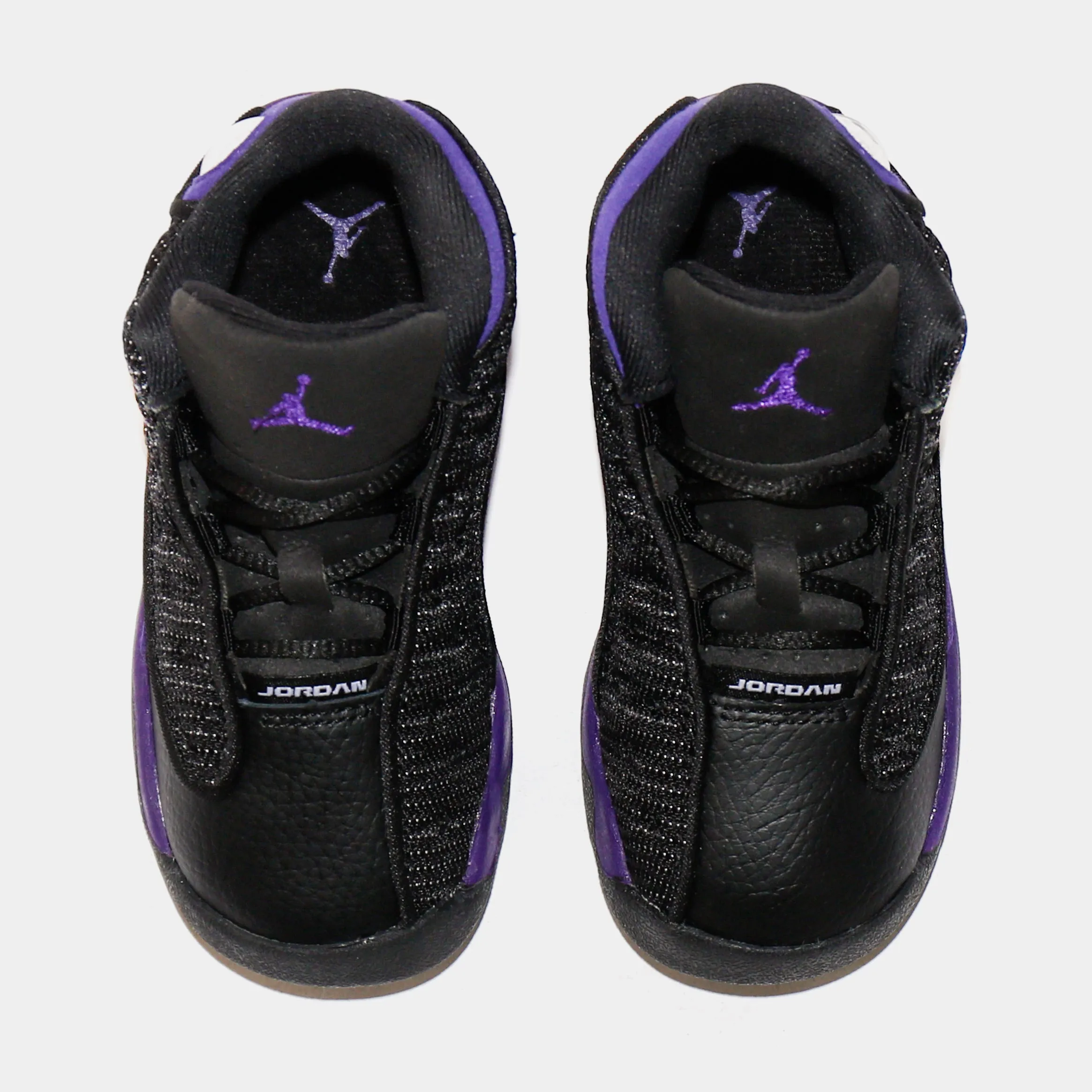 Air Jordan 13 Court Purple Infant Toddler Lifestyle Shoes (Black/Purple)