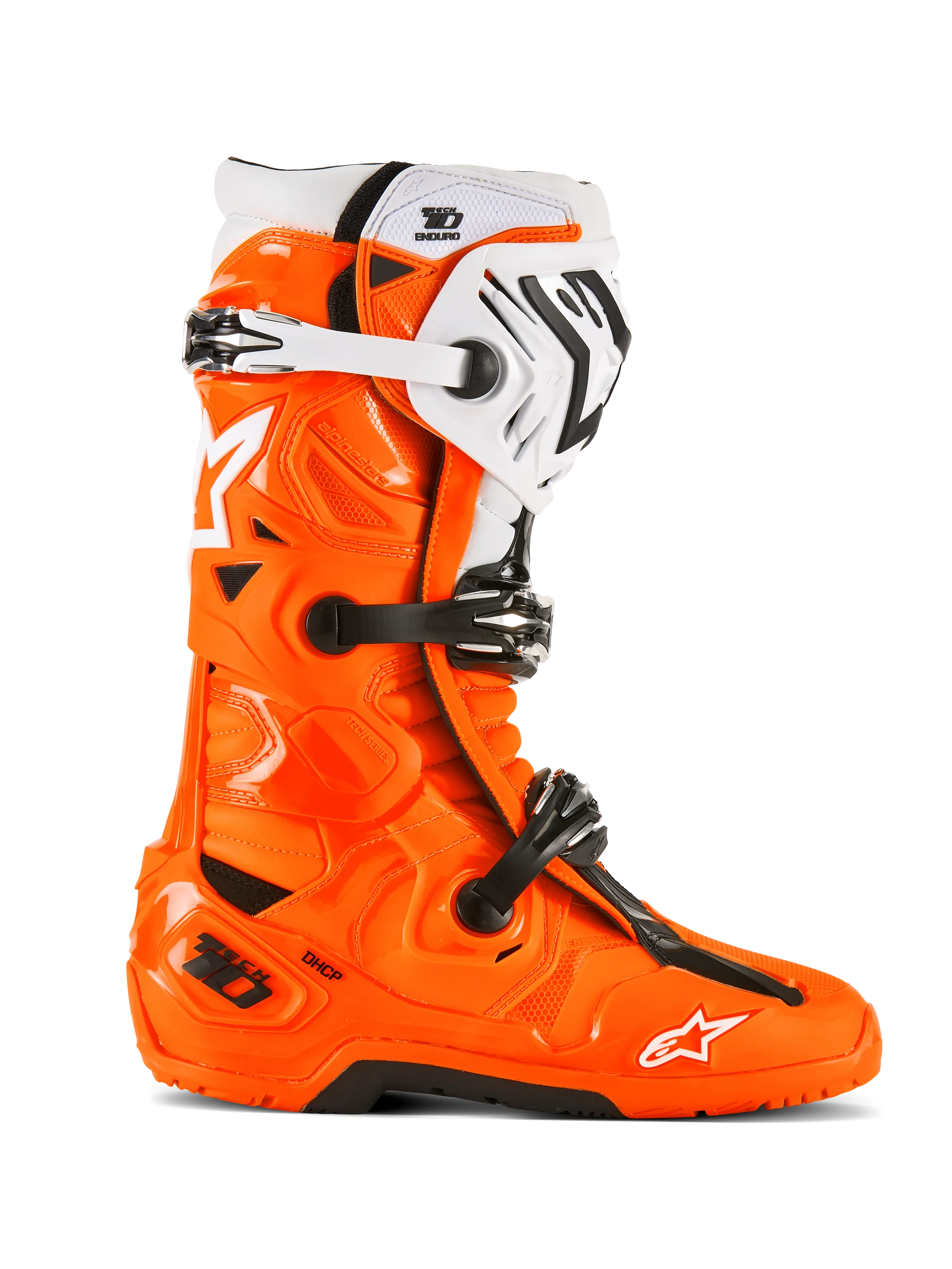 Alpinestars Tech 10 Enduro Boots - Orange Fluo/Black/White