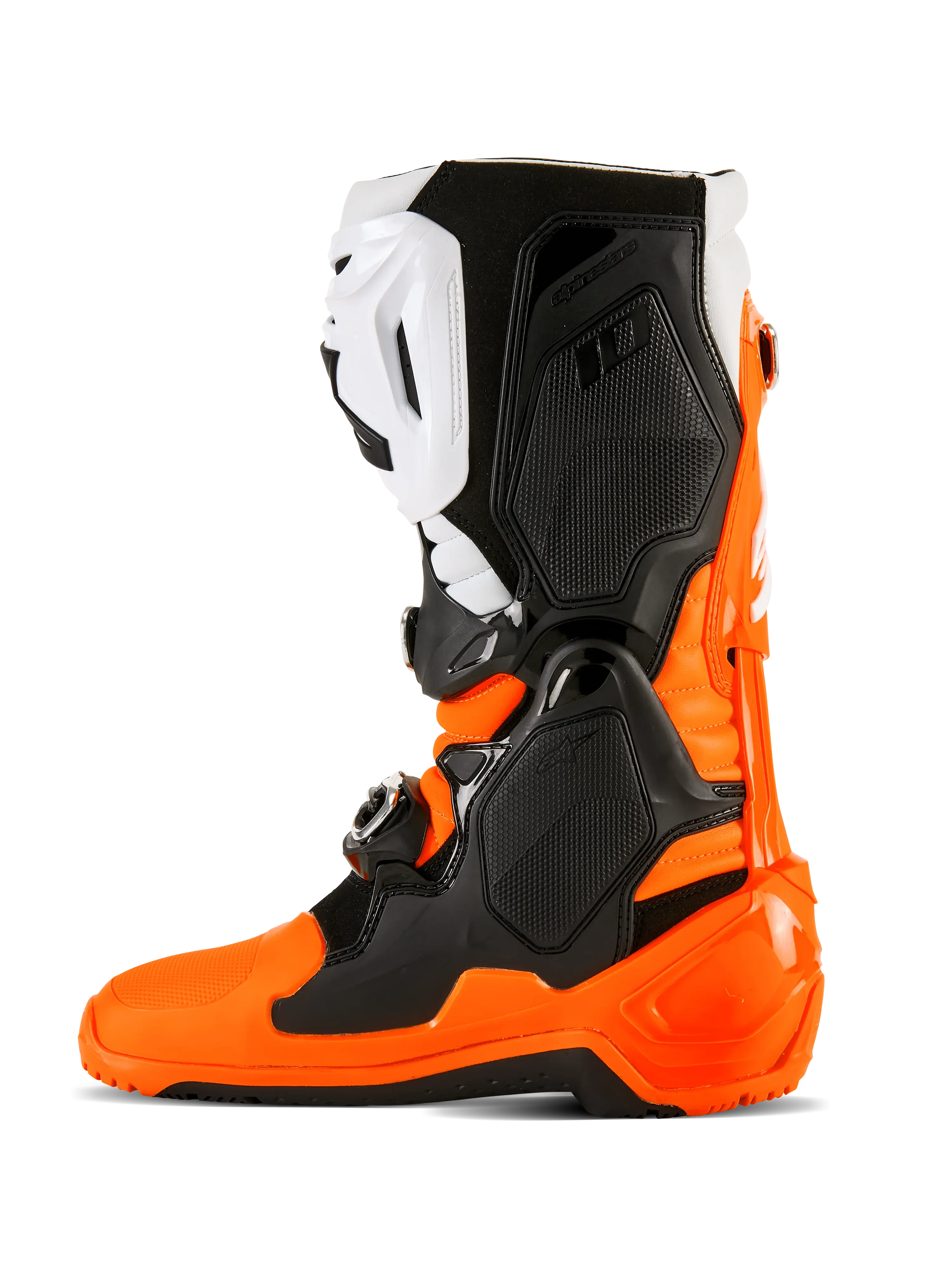 Alpinestars Tech 10 Enduro Boots - Orange Fluo/Black/White