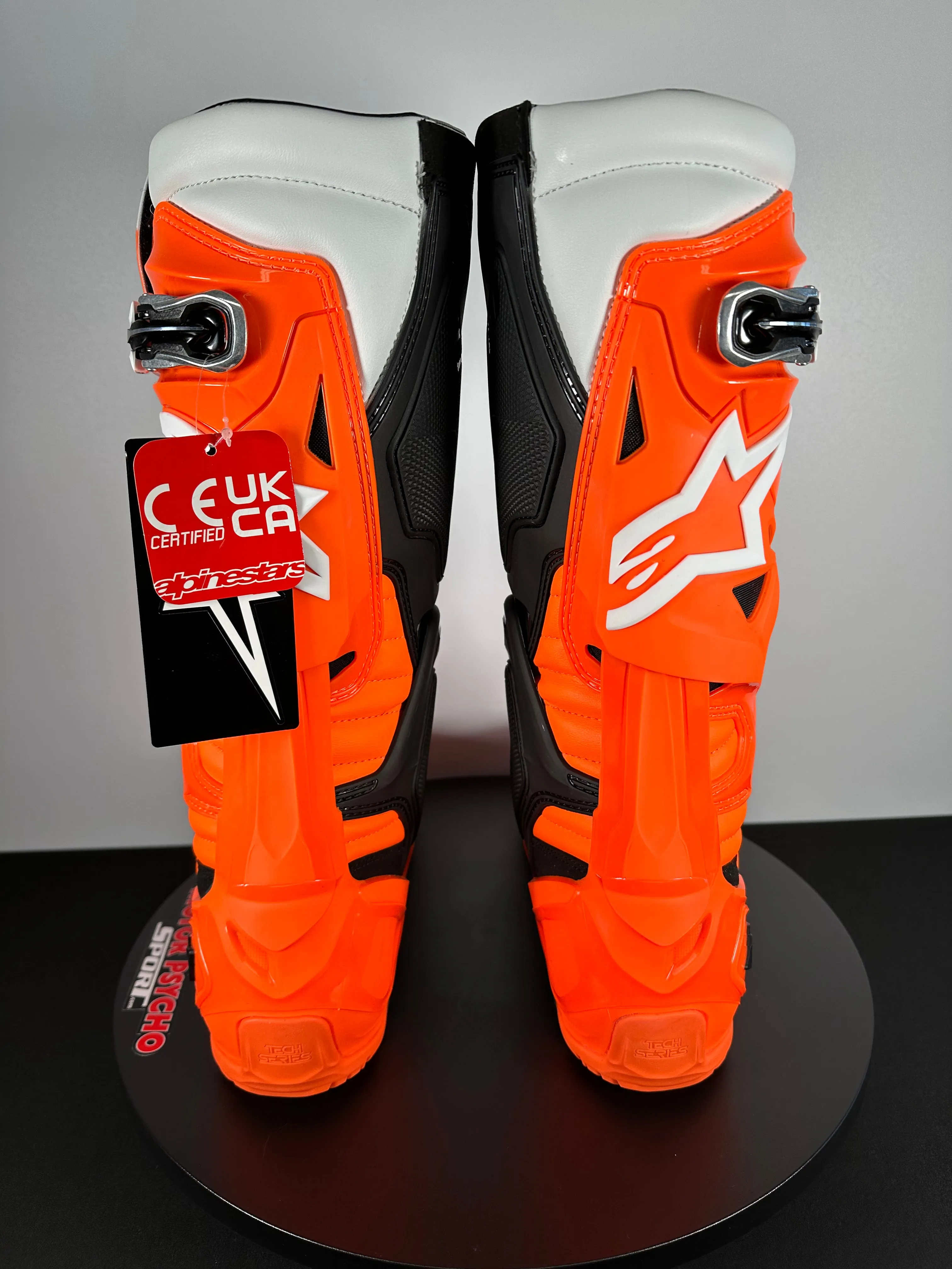 Alpinestars Tech 10 Enduro Boots - Orange Fluo/Black/White