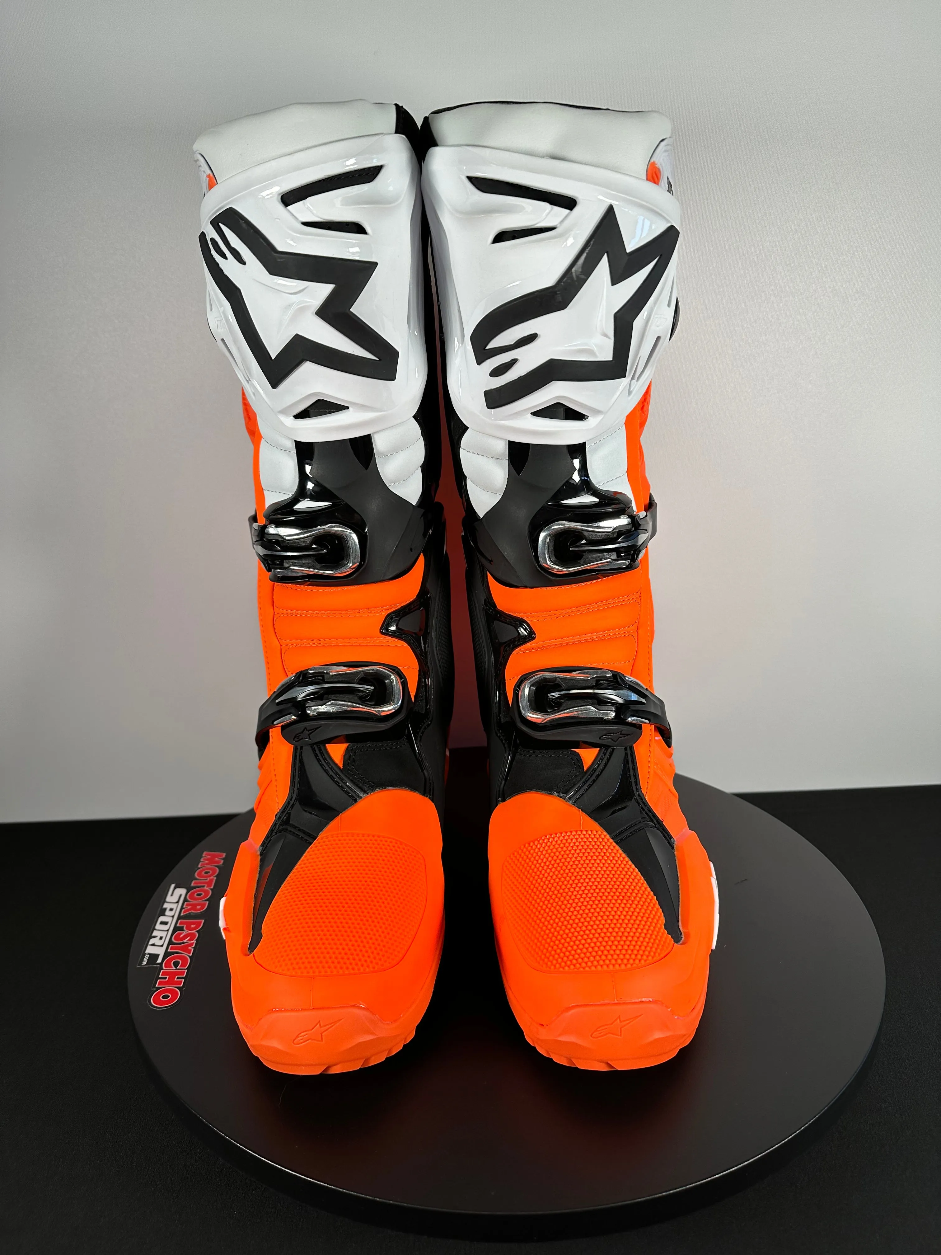 Alpinestars Tech 10 Enduro Boots - Orange Fluo/Black/White