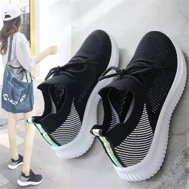 Amozae  Summer Women's Shoes Mesh Light Breathable Women Vulcanized Shoes Sneakers Flats Casual Female Trainers Walking Zapatillas Mujer