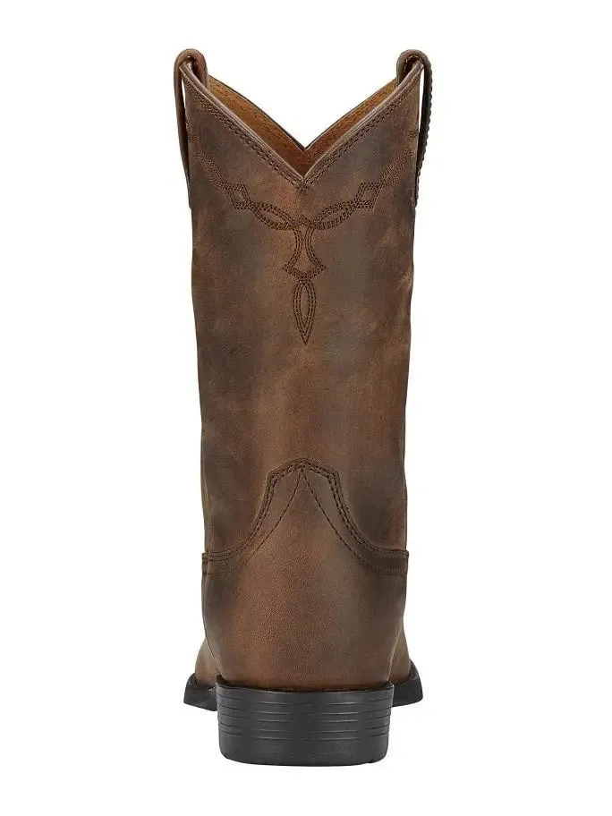 ARIAT Heritage Roper Boots - Womens Western - Distressed Brown