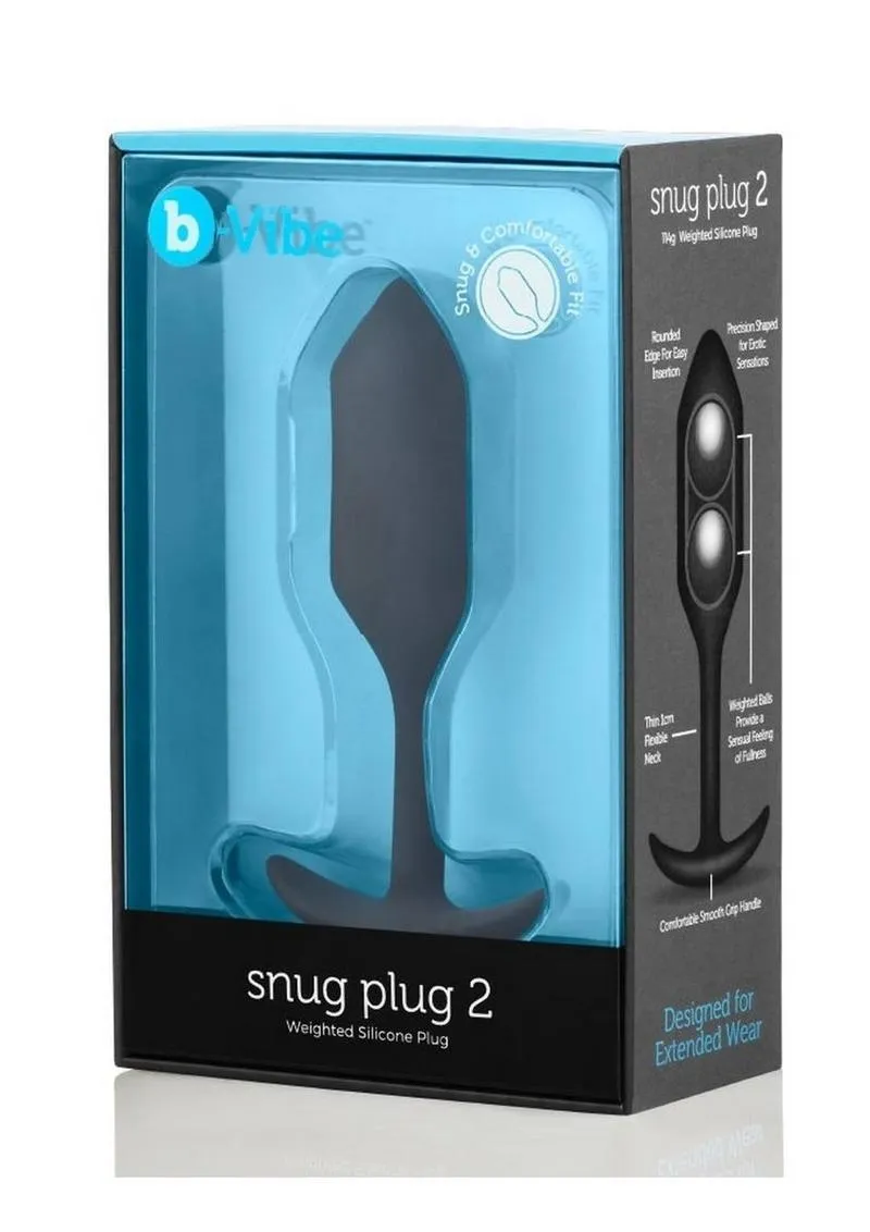 B-Vibe Snug Plug 2 Silicone Weighted Anal Plug