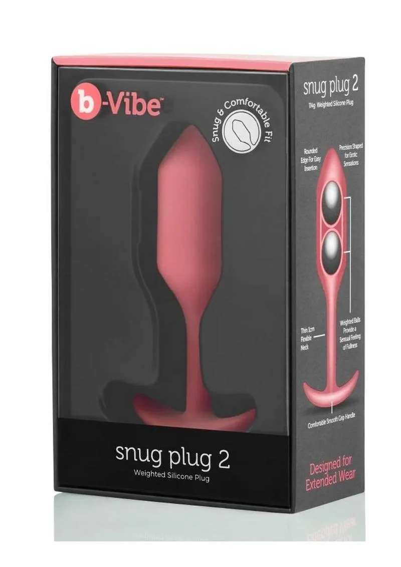 B-Vibe Snug Plug 2 Silicone Weighted Anal Plug