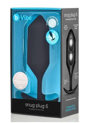 B-Vibe Snug Plug 6 Silicone Weighted Anal Plug