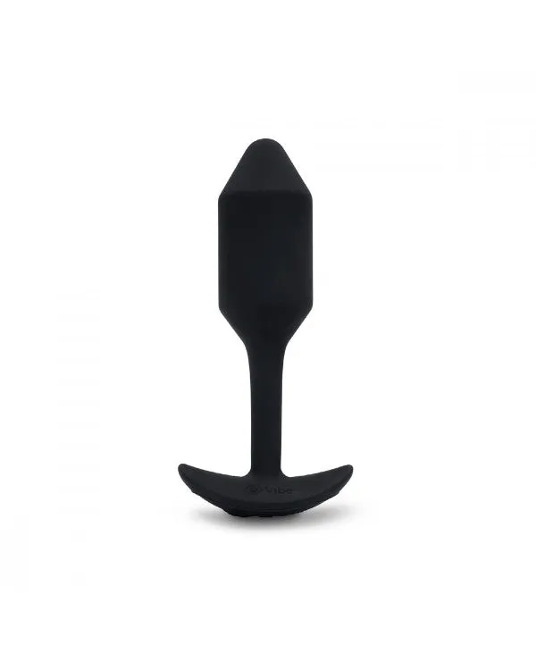 B-Vibe Vibrating Snug Plug 2 Medium in Black