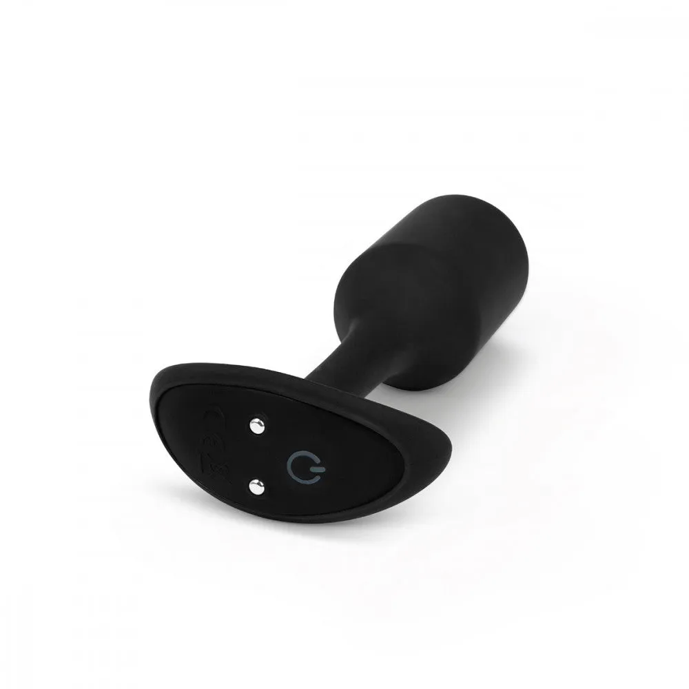 B-Vibe Vibrating Snug Plug 2 Medium in Black