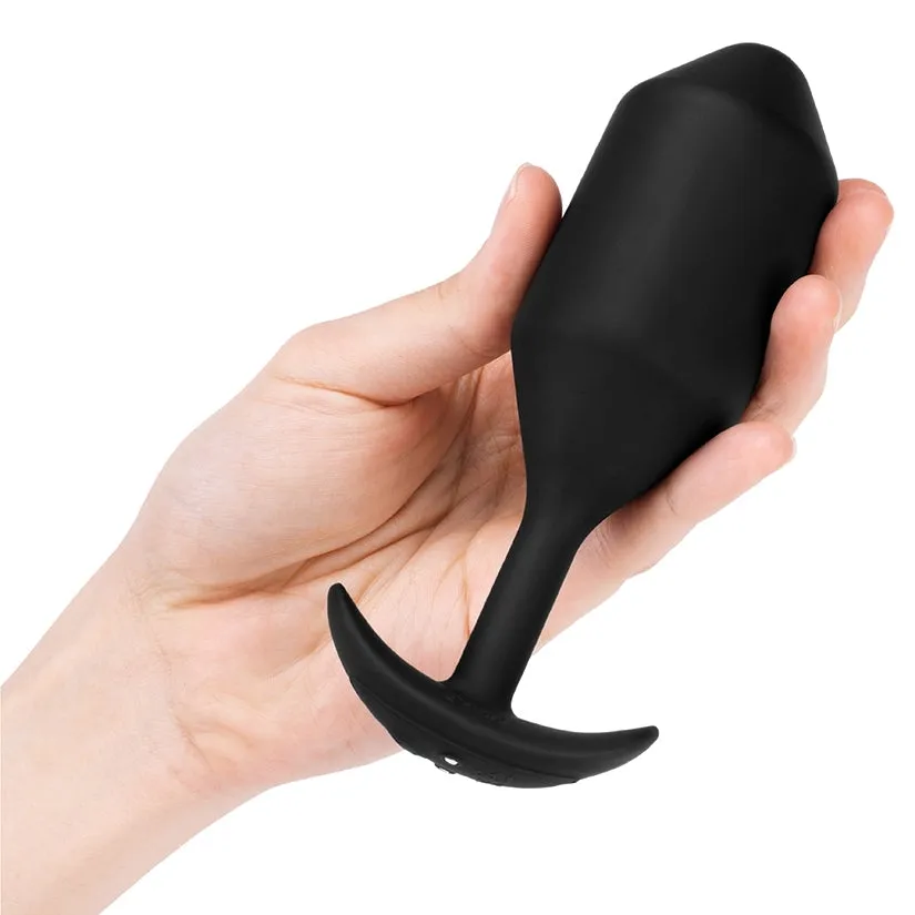 B-Vibe Vibrating Snug Plug-Black XXL