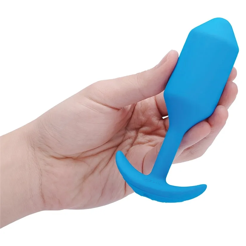 B-Vibe Vibrating Snug Plug-Blue L