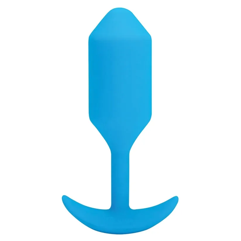 B-Vibe Vibrating Snug Plug-Blue L