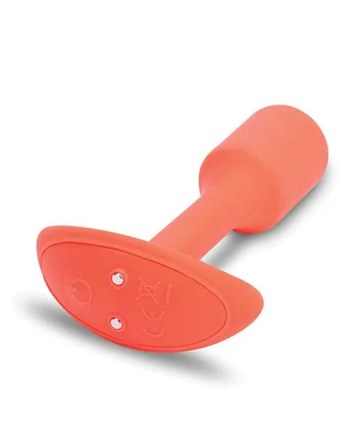 B-vibe Vibrating Snug Plug - Small Orange