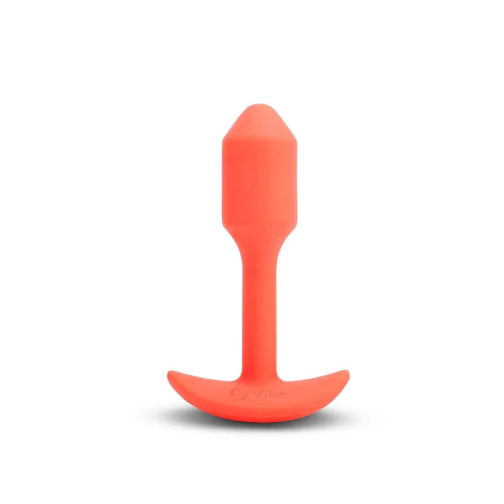 b-Vibe Vibrating Snug Plug - Small Orange