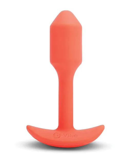 B-vibe Vibrating Snug Plug - Small Orange