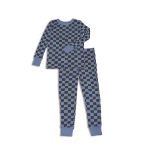 Bamboo Long Sleeve Pajama Set (Check It Out Print)