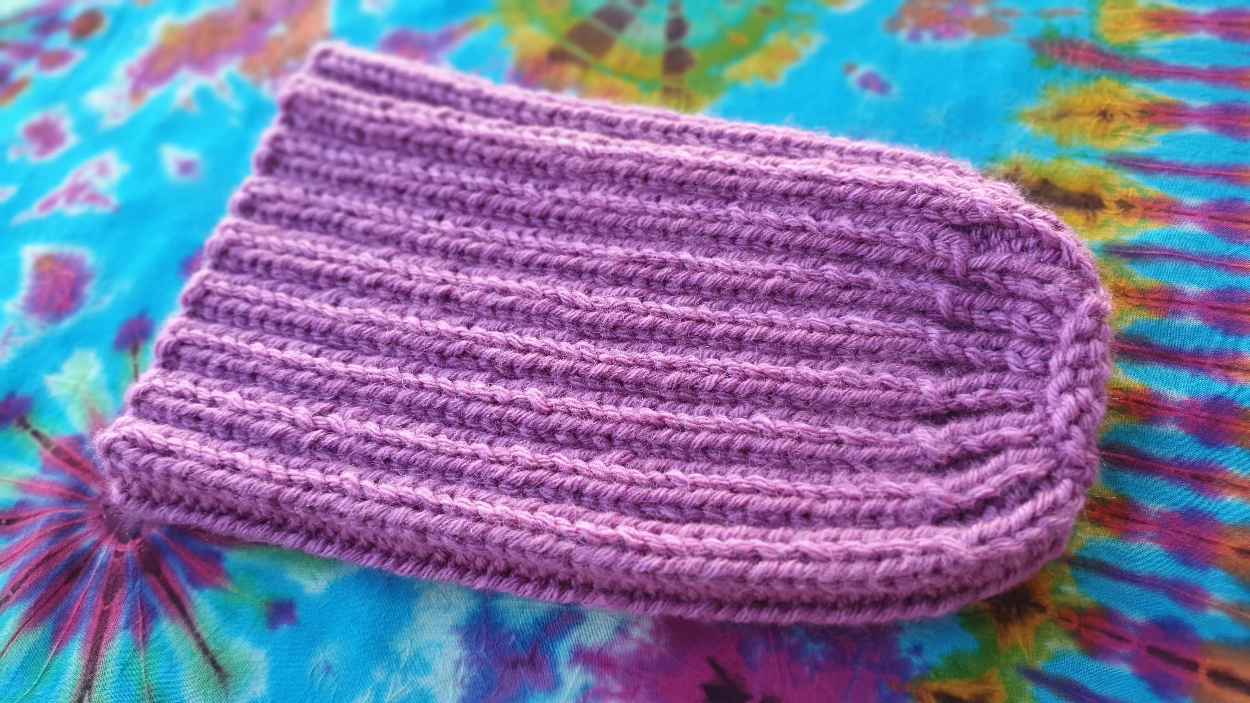 Beanie - Rib Purple