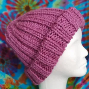 Beanie - Rib Purple