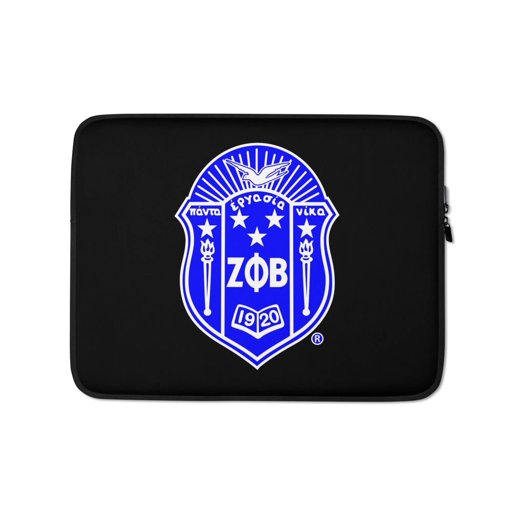 Black Zeta Shield Laptop Sleeve