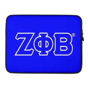 Blue ΖΦΒ Laptop Sleeve