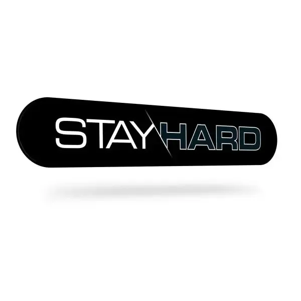 Blush Stay Hard Beef Ball Stretcher Snug 1 in. Black