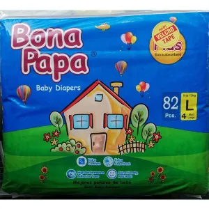 BONA PAPA PLUS LARGE DIAPER 82PCS