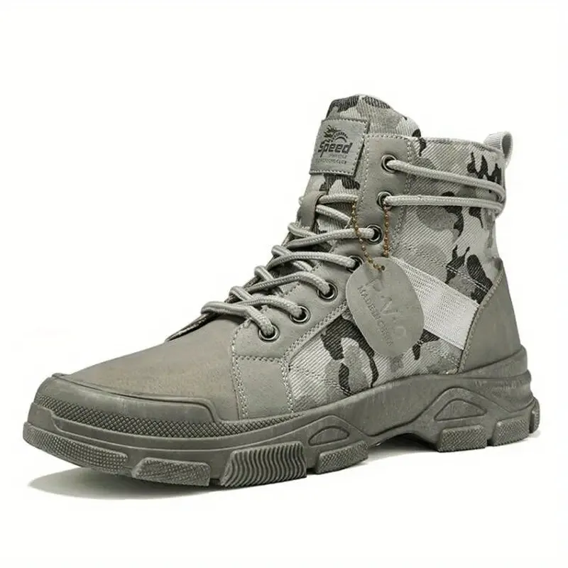 Boots Men's Casual High Top Lace Up Boots