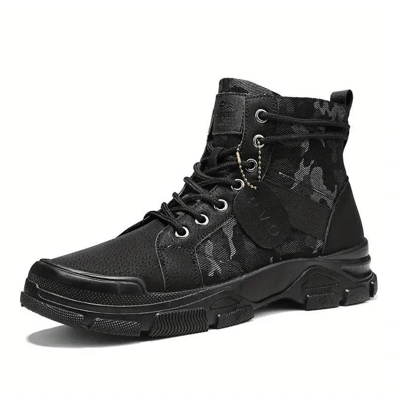 Boots Men's Casual High Top Lace Up Boots