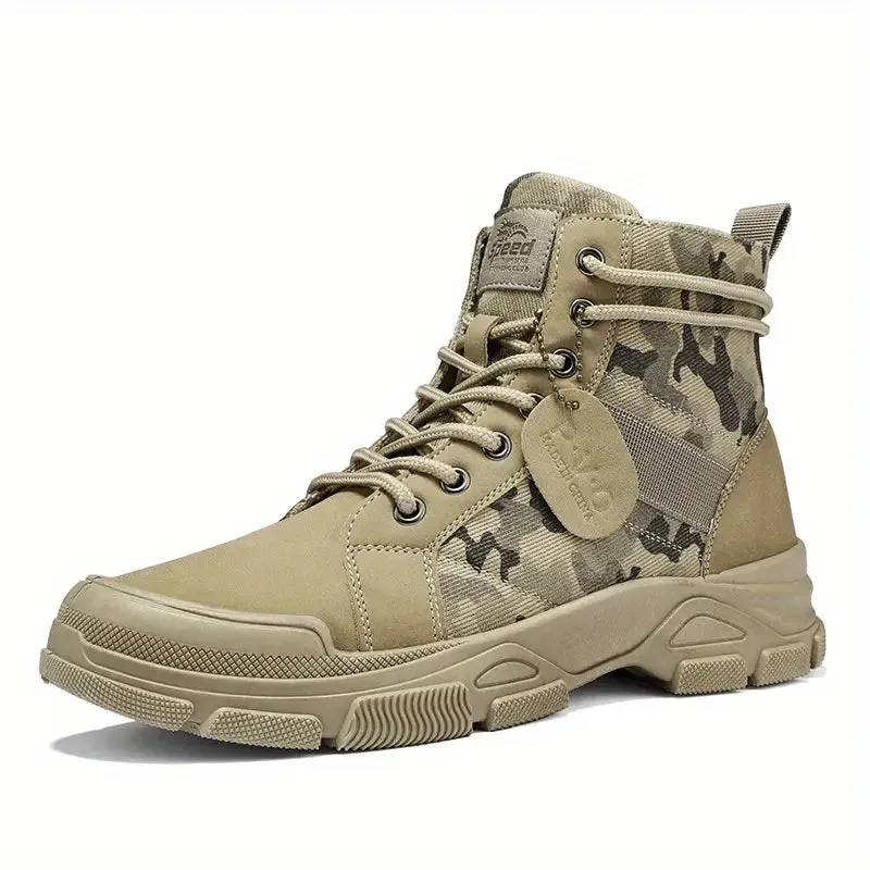 Boots Men's Casual High Top Lace Up Boots