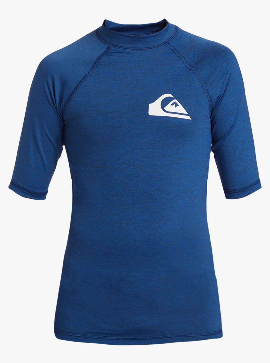 Boys 8-16 Everyday UPF50 Short Sleeve Rashguard - Monaco Blue Heather