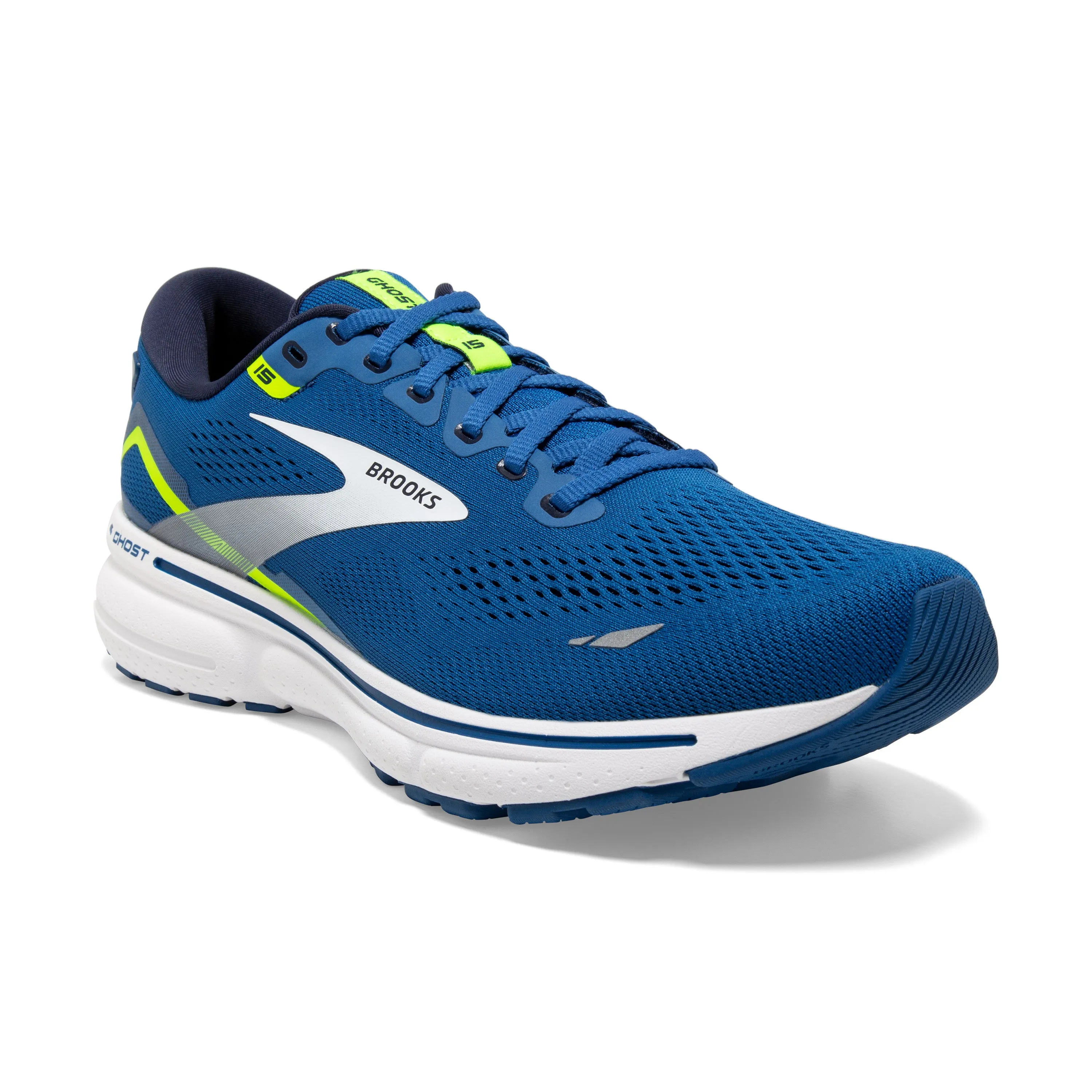 Brooks Mens Trainer Ghost 15 Blue/Nightlife/White