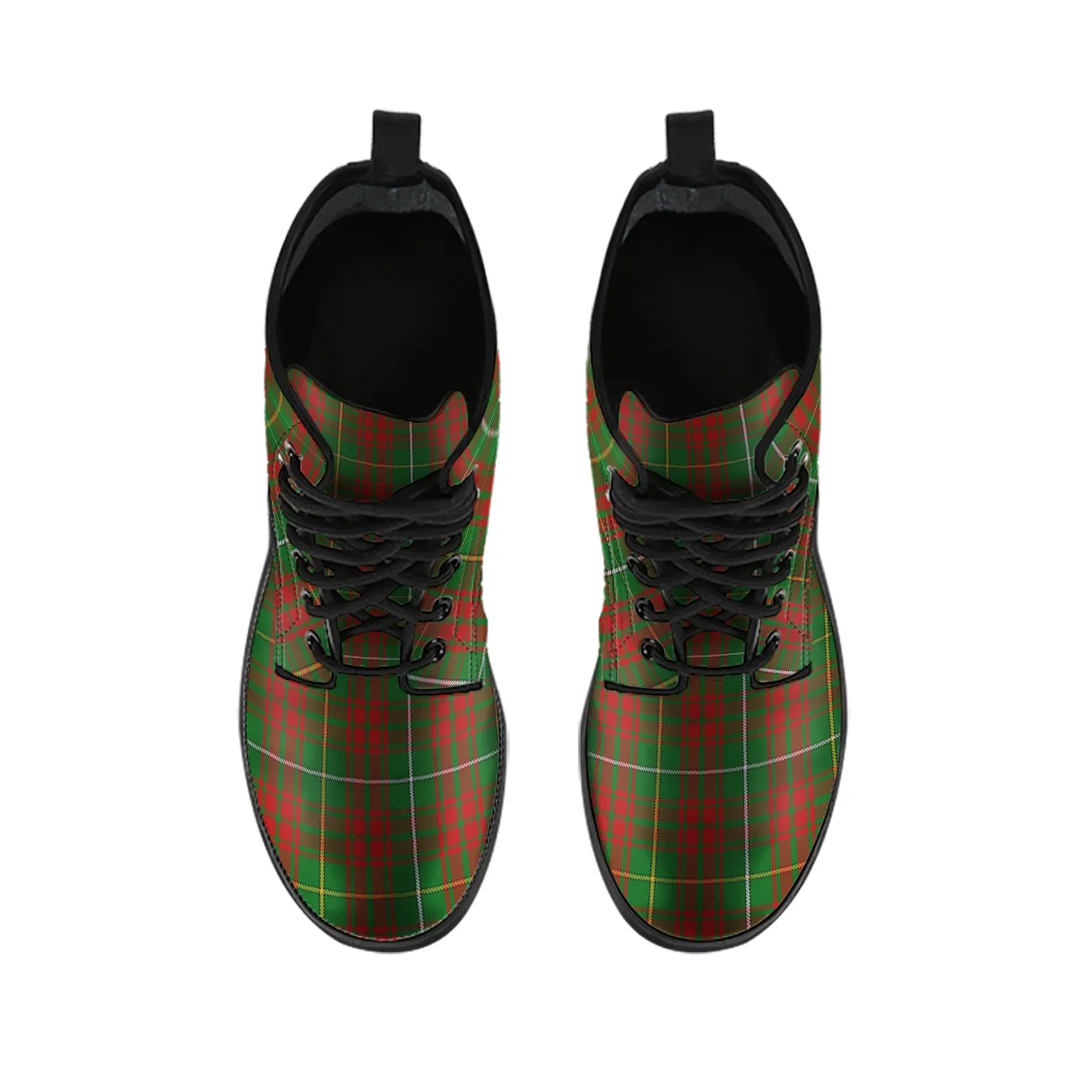 Bruce Hunting Tartan Leather Boots