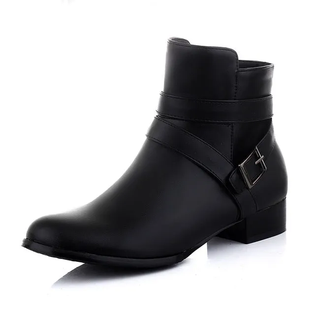 buckles western Ankle Boots