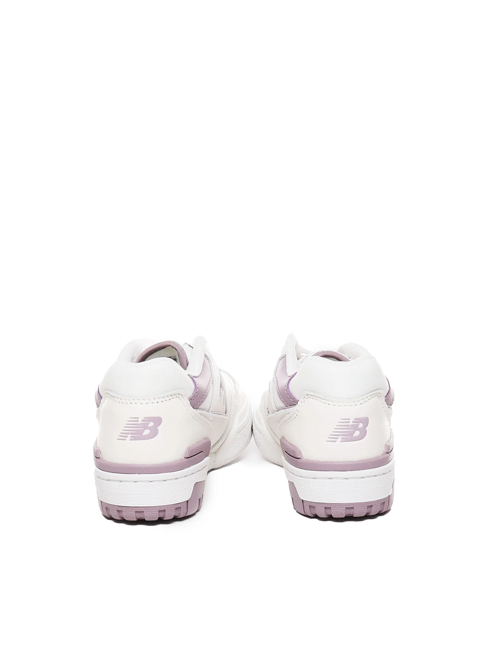 Calfskin Sneakers 550 in White Lilac