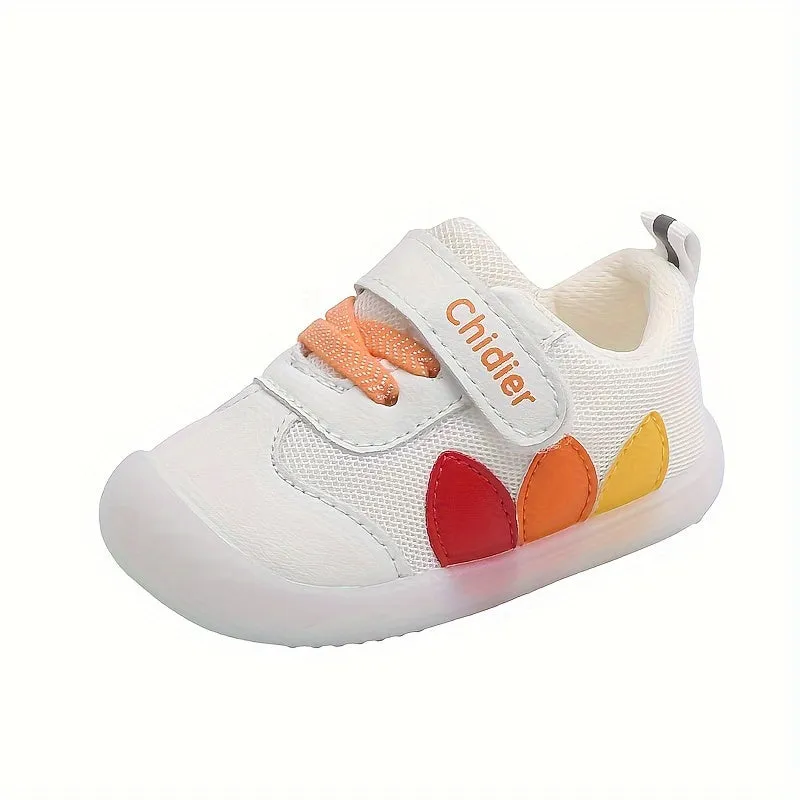 Casual Comfortable Mesh Sneakers For Baby Boys, Breathable Non-slip Walking Shoes For Spring And Autumn