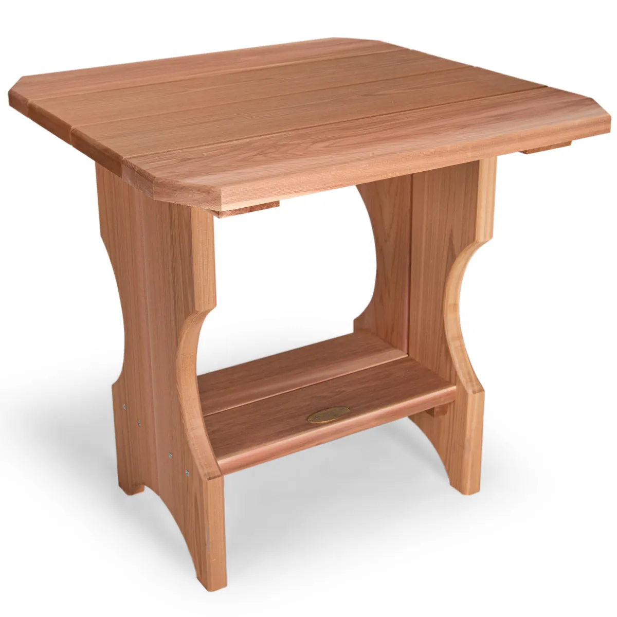 Cedar 3-Piece Adirondack Side Table Set - Handcrafted In Canada With Rot Resistant, Untreated, Western Red Cedar.