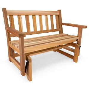 Cedar Glider - Handcrafted In Canada With Rot Resistant, Untreated, Western Red Cedar.