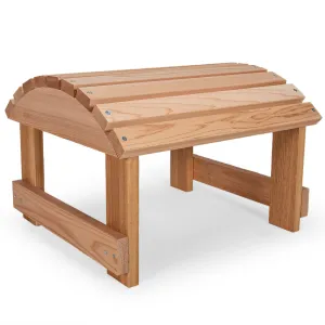 Cedar Muskoka Ottoman - Handcrafted In Canada With Rot Resistant, Untreated, Western Red Cedar.