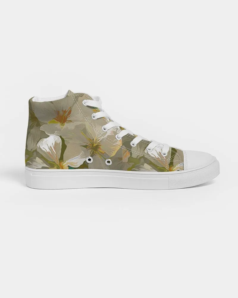 Cherry Blossom Women's Hightop Canvas Shoe