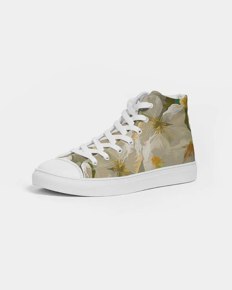 Cherry Blossom Women's Hightop Canvas Shoe