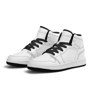 Children Premium High Top Leather Sneakers