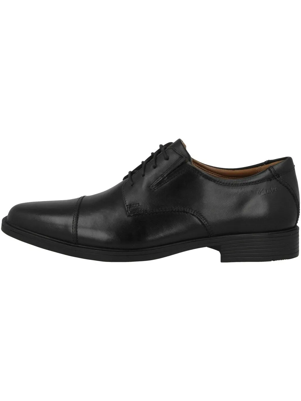 Clarks Tilden Cap Lace-up Shoes, Black