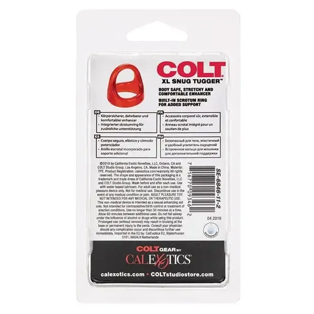 Colt Snug Xl Tugger Enhancer Ring - Red